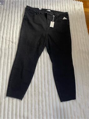 Good American Black High-Rise Skinny Jeans